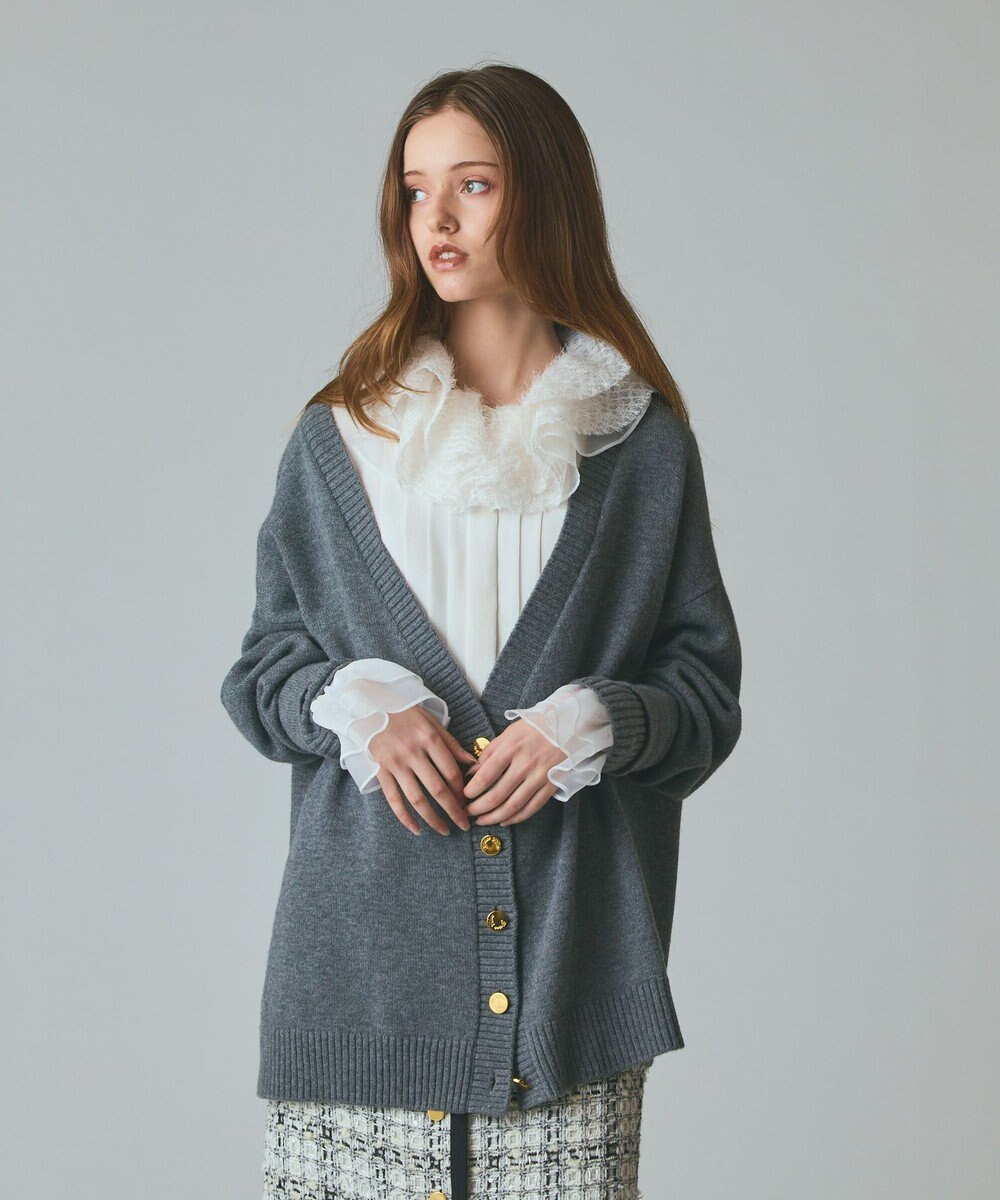 GRACE CONTINENTAL 前後2WAYニットカーディガン 