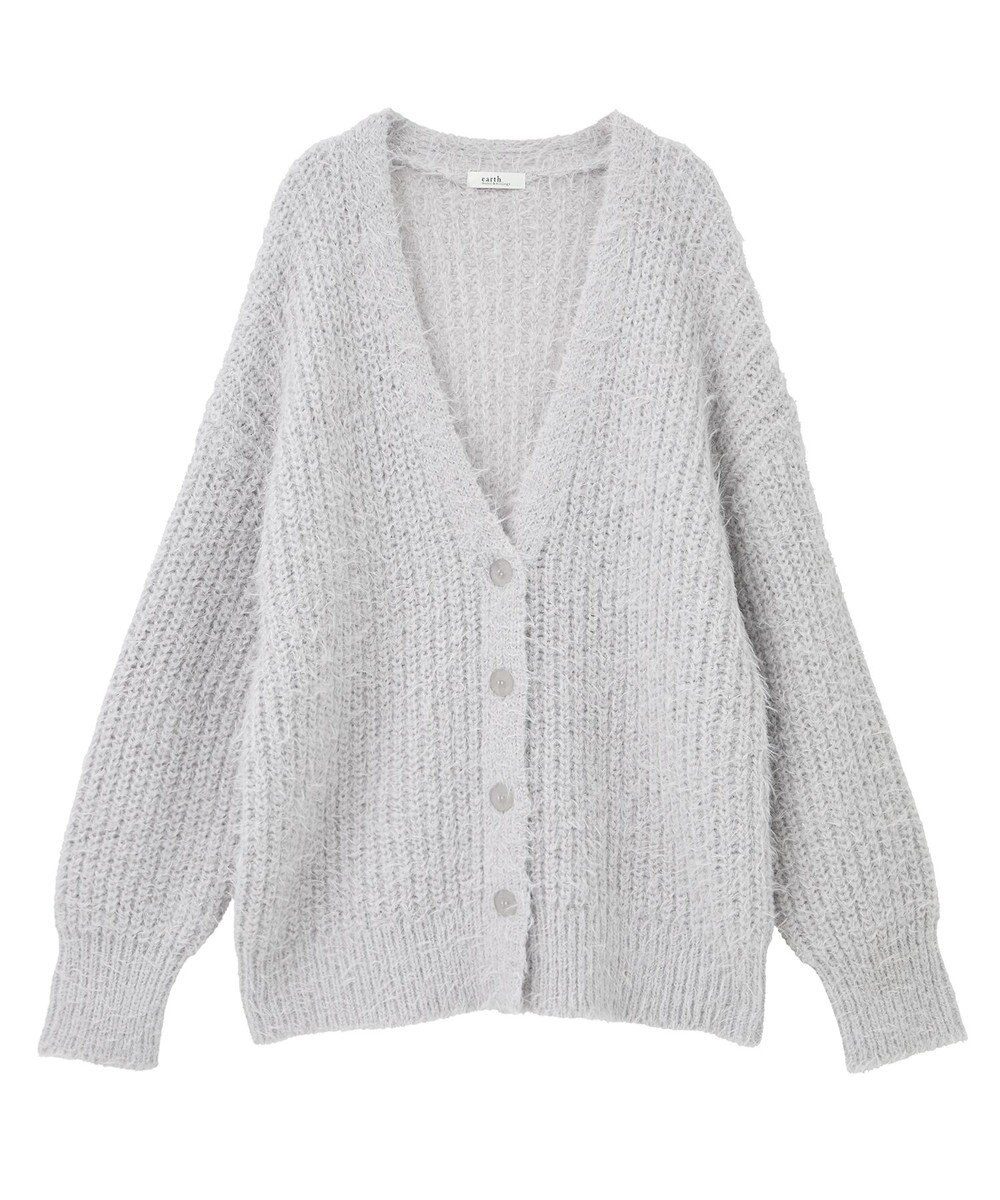 earth music&ecology 【予約】カラーミックスシャギーカーディガン 