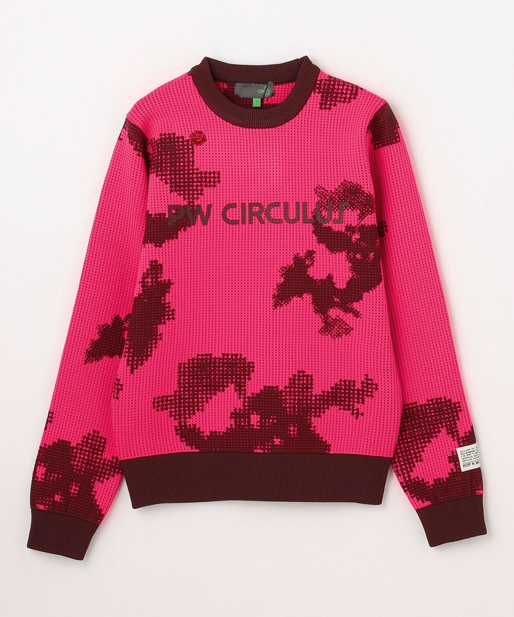 PW CIRCULUS 【WOMEN】Spark dot camouflage 軽量ニット ゴルフウェア レディース 