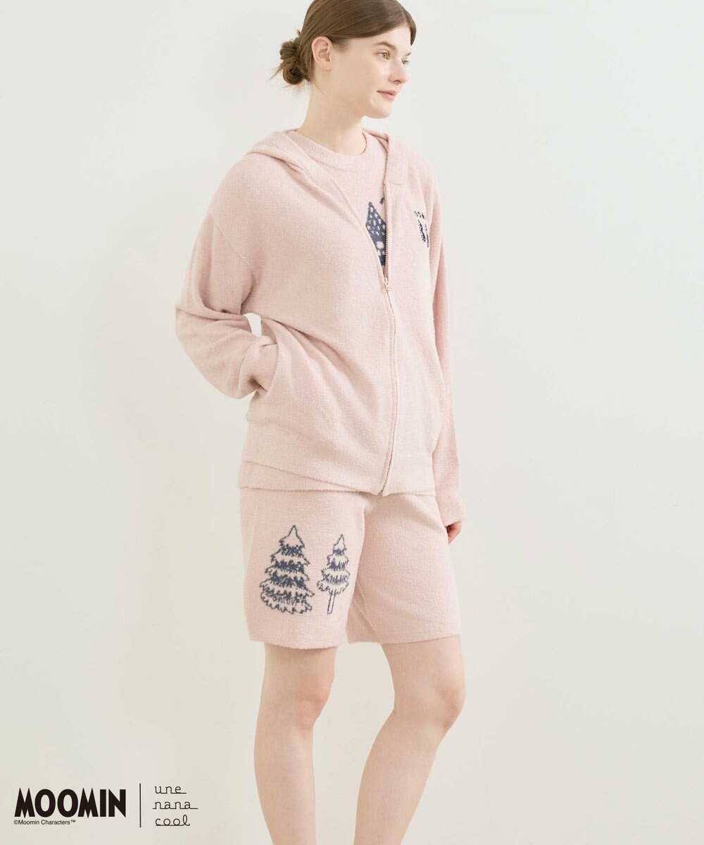 une nana cool 【ムーミン】 MOOMIN * une nana cool  なめらかふわふわフルジップパーカー 