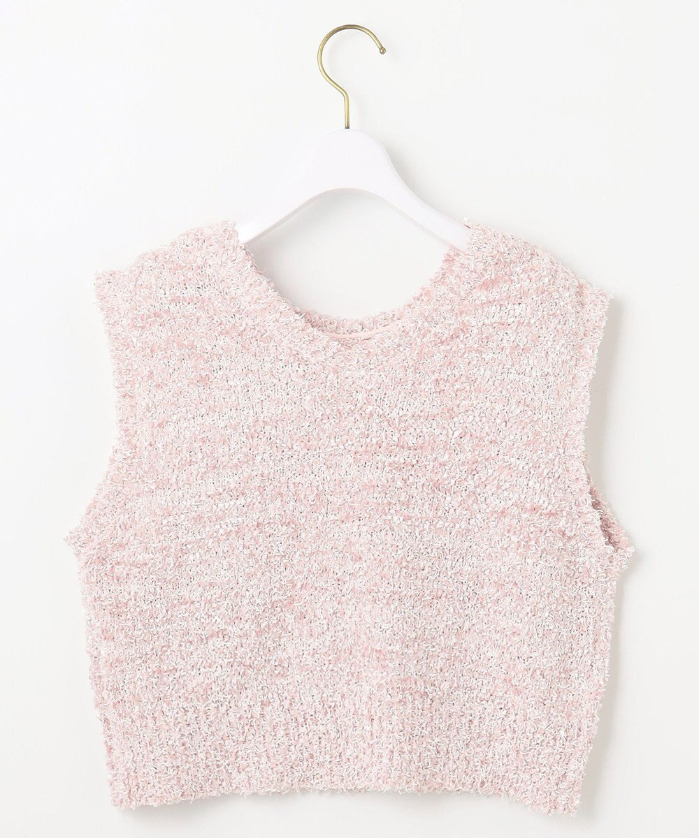 ANY SIS L 【前後着用可】リボンヤーン ベスト 