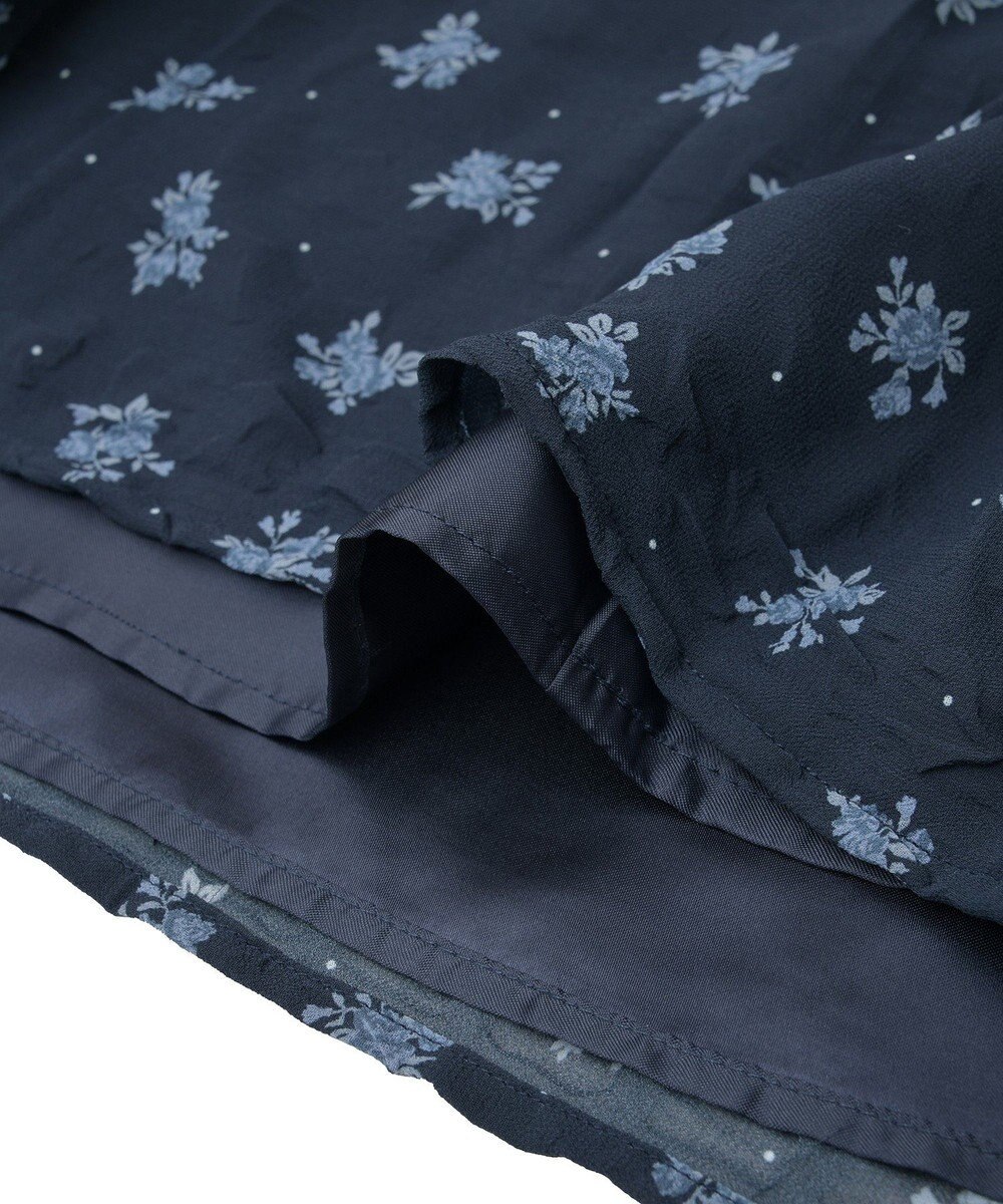 earth music&ecology 花柄シアーポップコーンキャミワンピース 