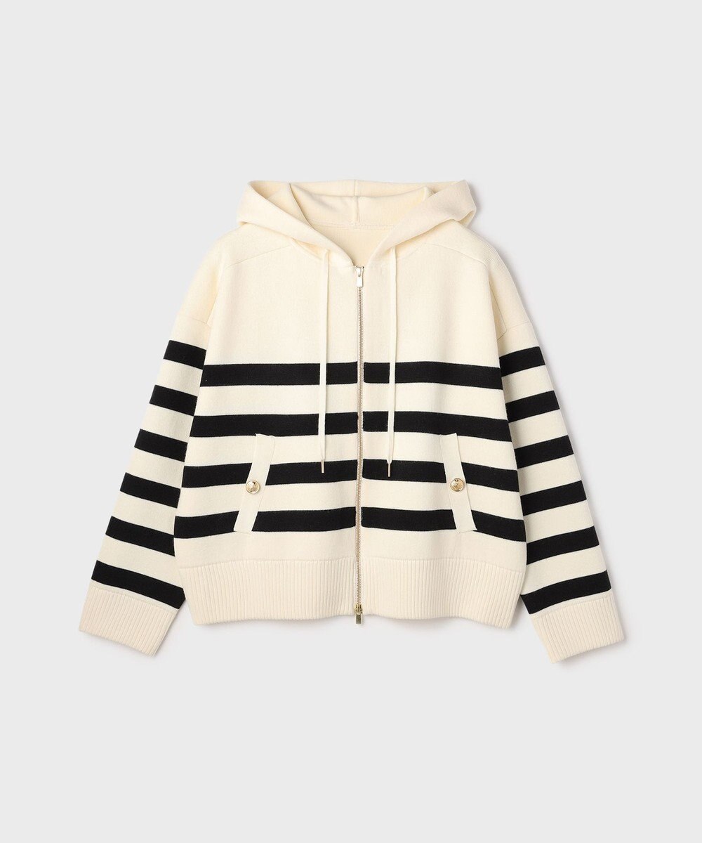 GRACE CONTINENTAL フォルムニットパーカー 