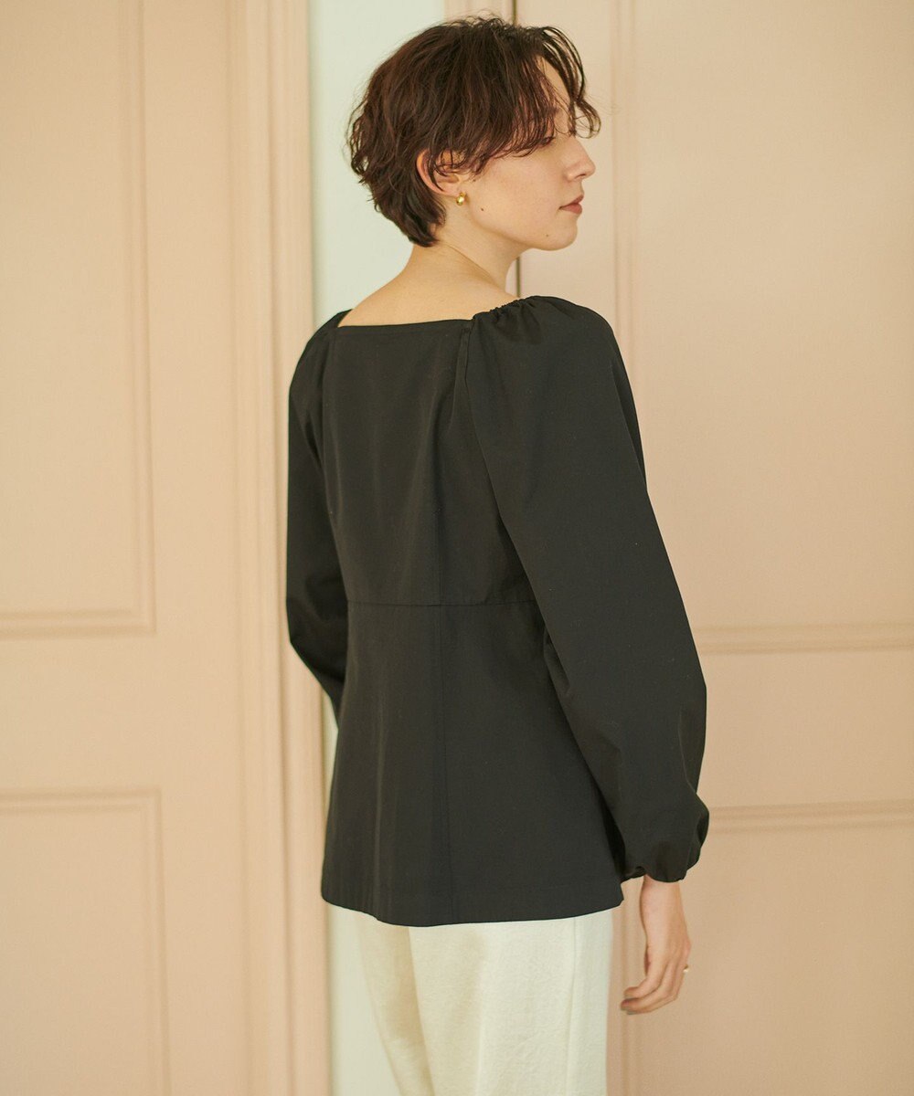 #Newans 【ANSWER for ほど甘トレンド】スクエアネックペプラムブラウス 