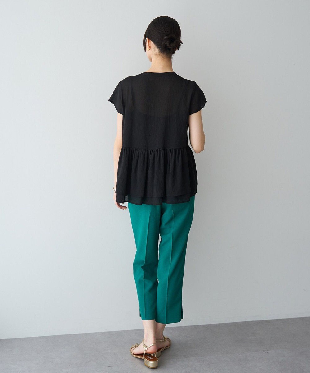 YECCA VECCA 【UVカット】サラサライージーテーパードパンツ 