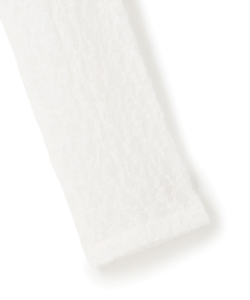 23区 L 【SLOW/一部店舗限定】リンクルレース シアー カットソー 