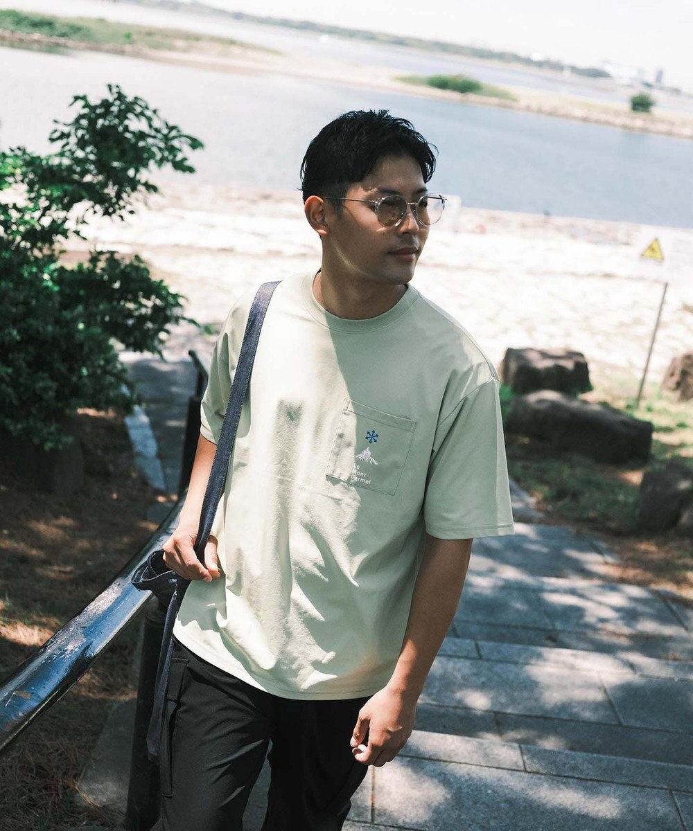 SHARE PARK MENS 【UVカット・吸水速乾・ストレッチ・軽量 】ポケットロゴTシャツ（L・XLサイズ） 