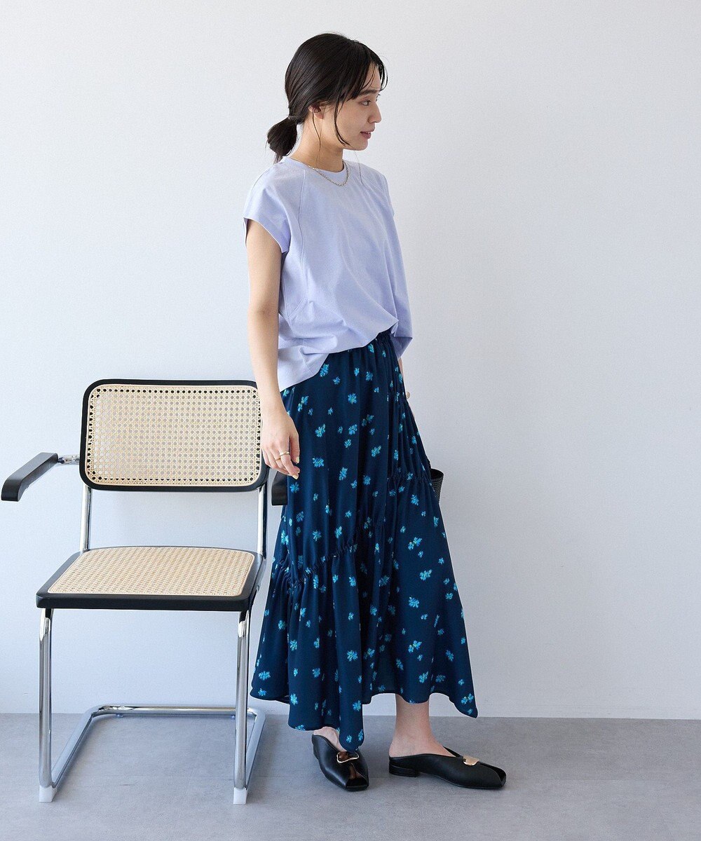 CRAFT STANDARD BOUTIQUE ボタニカルプリントデザインスカート 