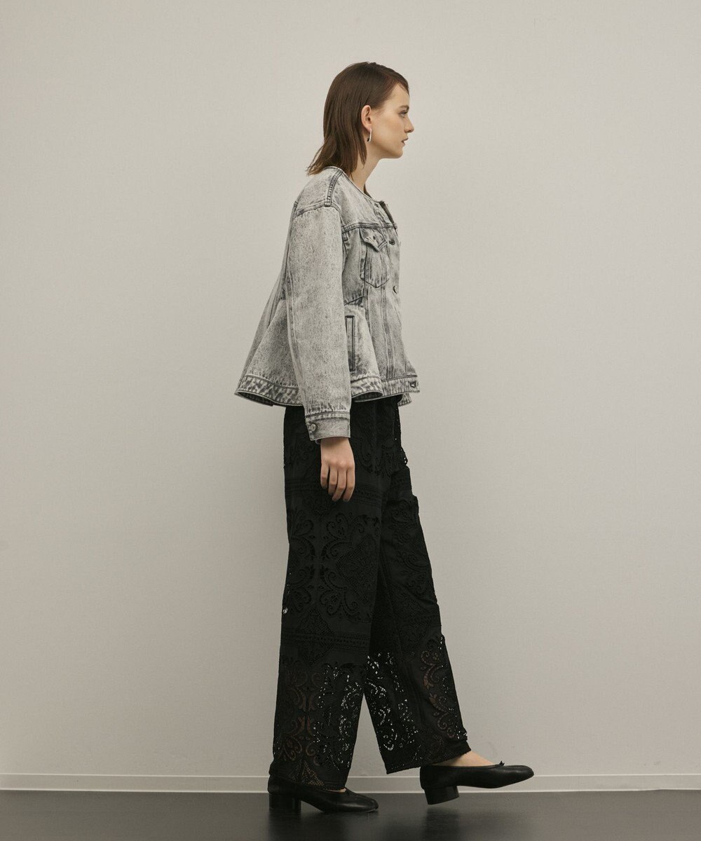 GRACE CONTINENTAL ペプラムデニムジャケット 