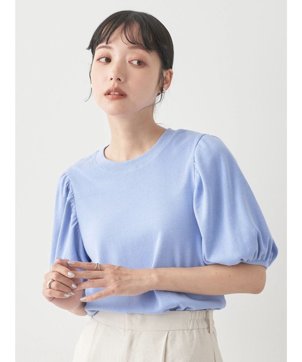 earth music&ecology パフスリーブプルオーバー 