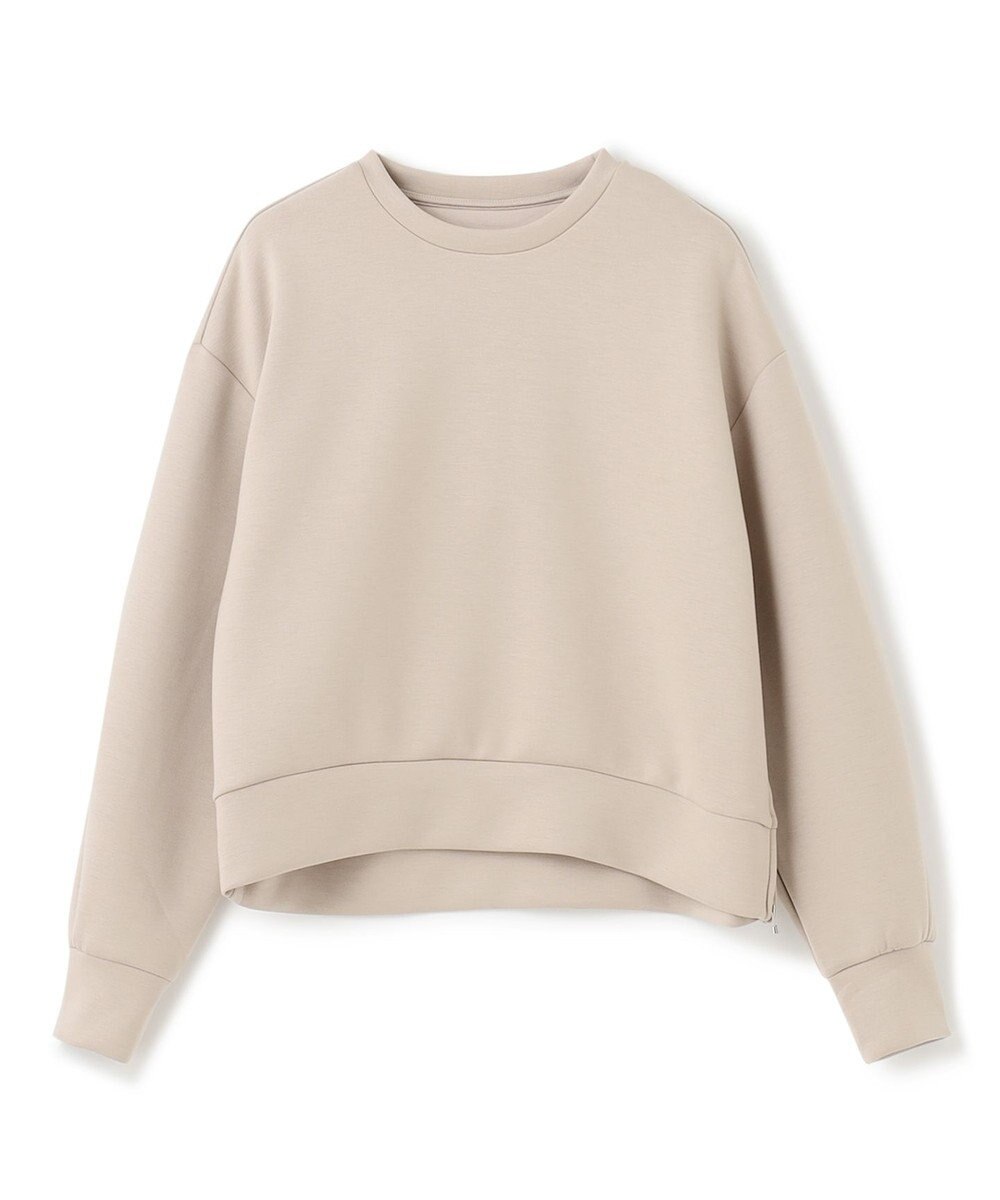 UNFILO L 【WEB限定】BEAUTY FORM JERSEY サイドZIP クロップドプルオーバー 