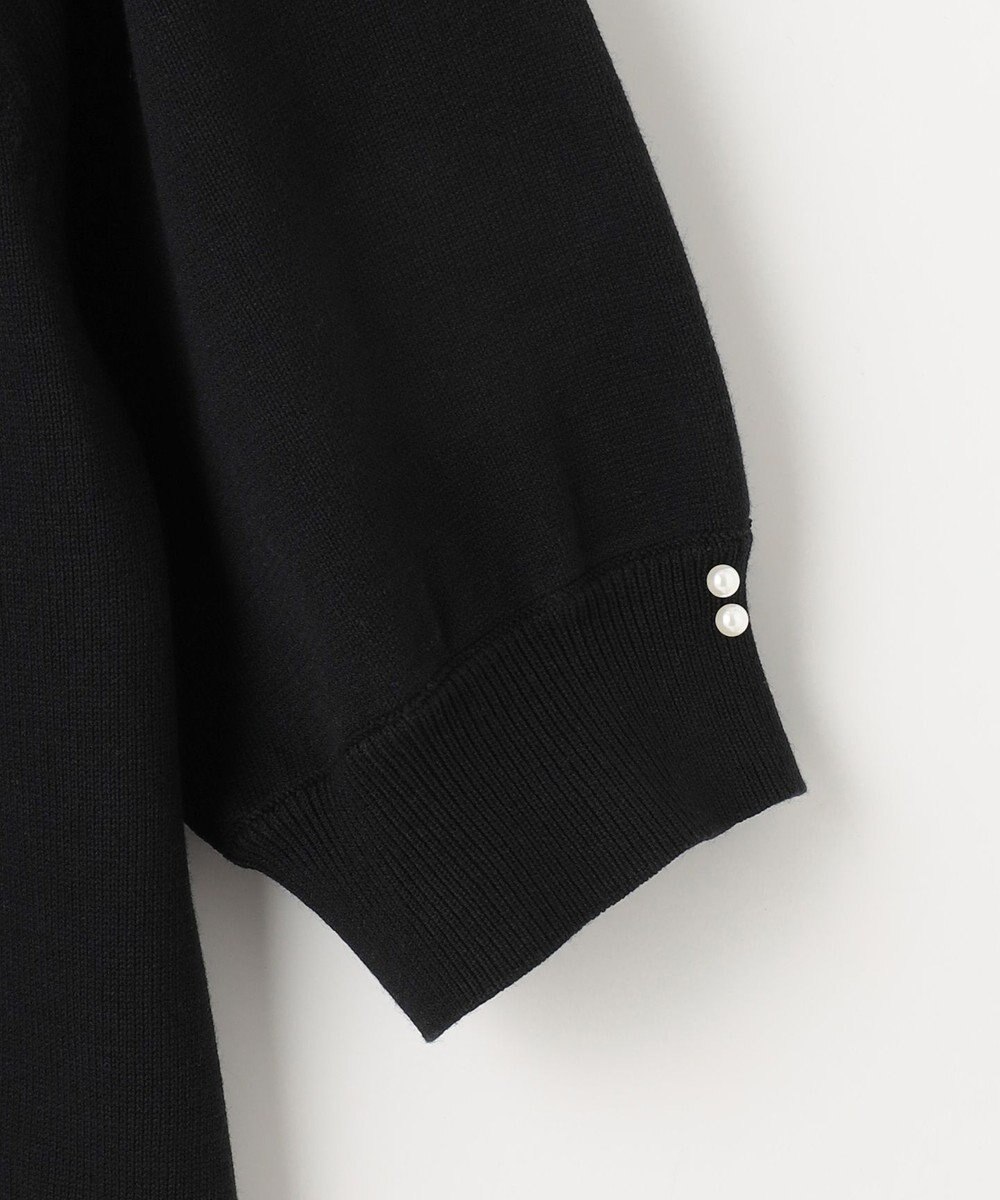 Feroux 【洗える】バイカラー襟 ニット 