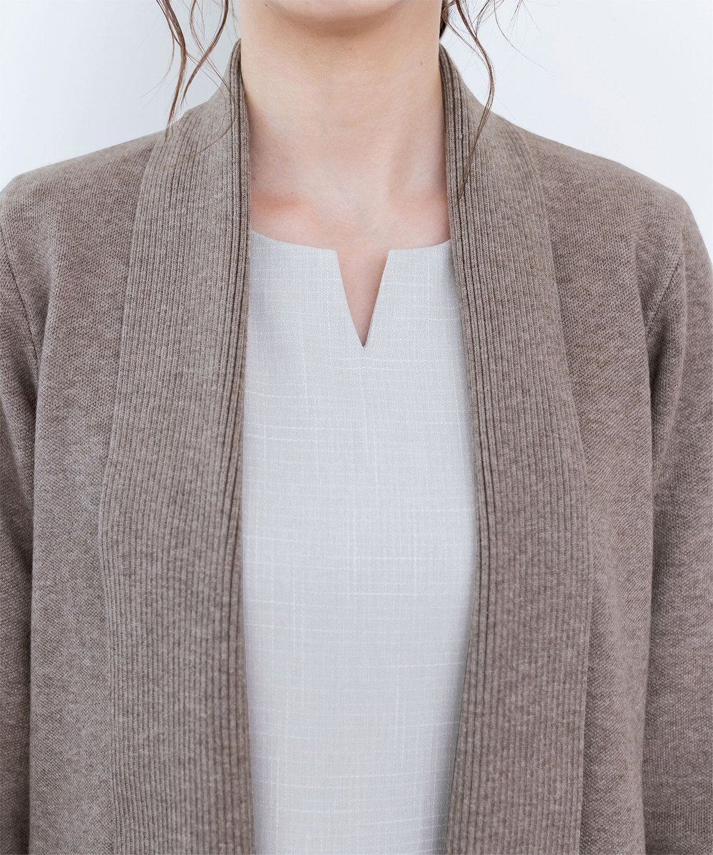 Tiaclasse 【新色追加・洗える】ミラノリブミドル丈カーディガン 