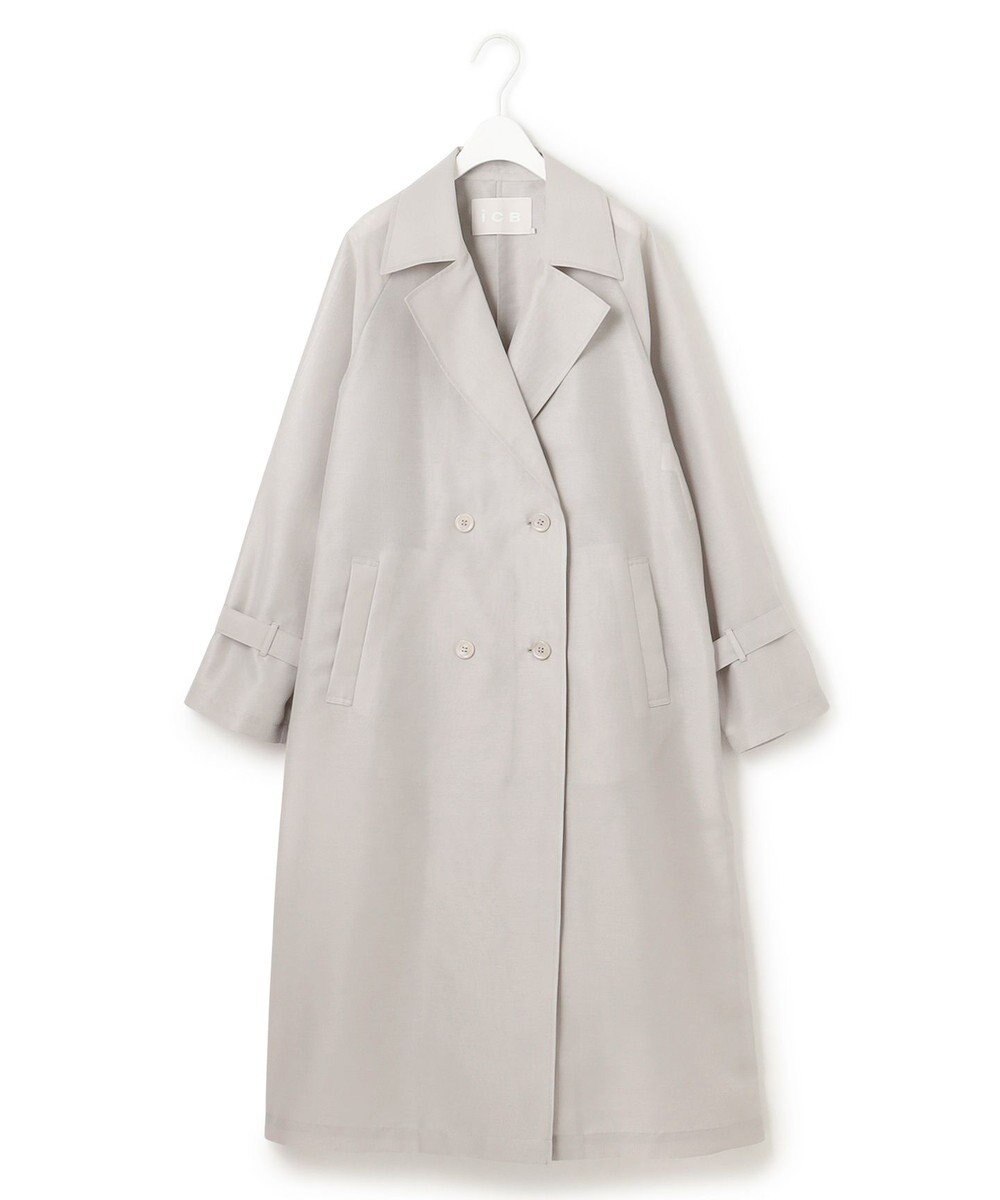 ICB シアーフォルムオーガン トレンチコート 