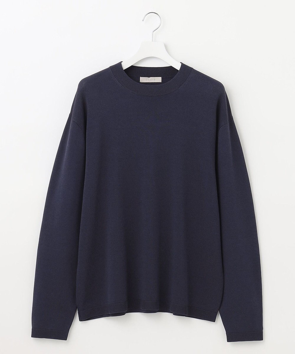 UNFILO MENS 【接触冷感】イージーケア ニットロングTEE [23年春夏商品] 