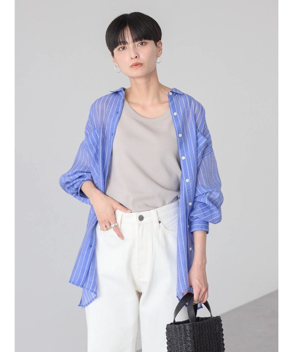 AMERICAN HOLIC シアーＣＯＯＬポケット付きルーズシャツ 