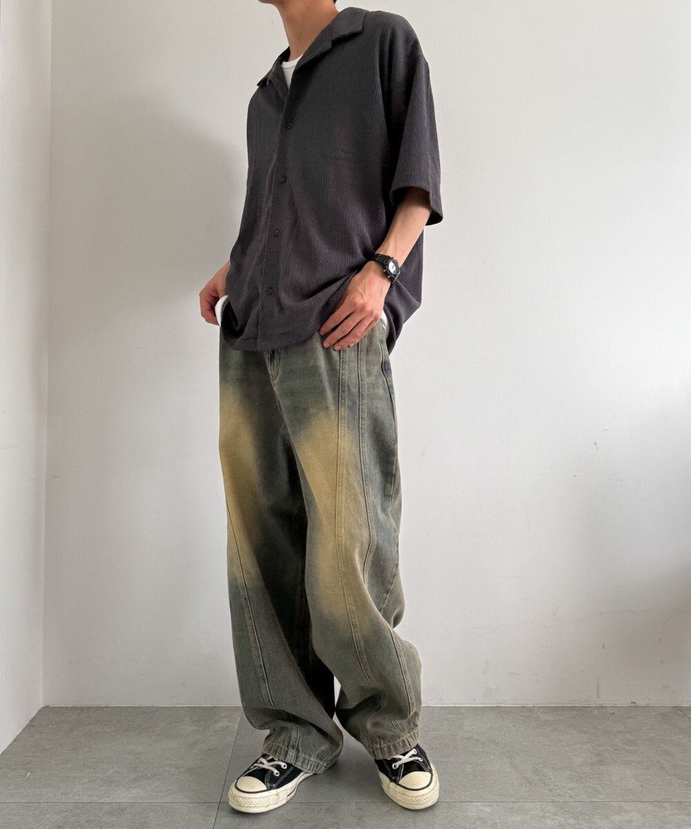 WEGO アンサンブルサッカーシャツ(SS) 