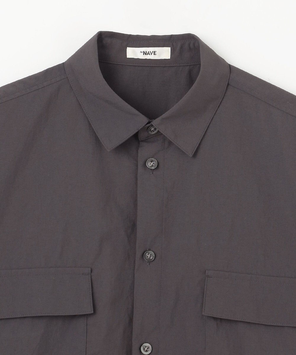NAVE 【ReNAVE・洗える/撥水加工/接触冷感/UVケア/セットアップ】ナイロンタスラン シャツ 