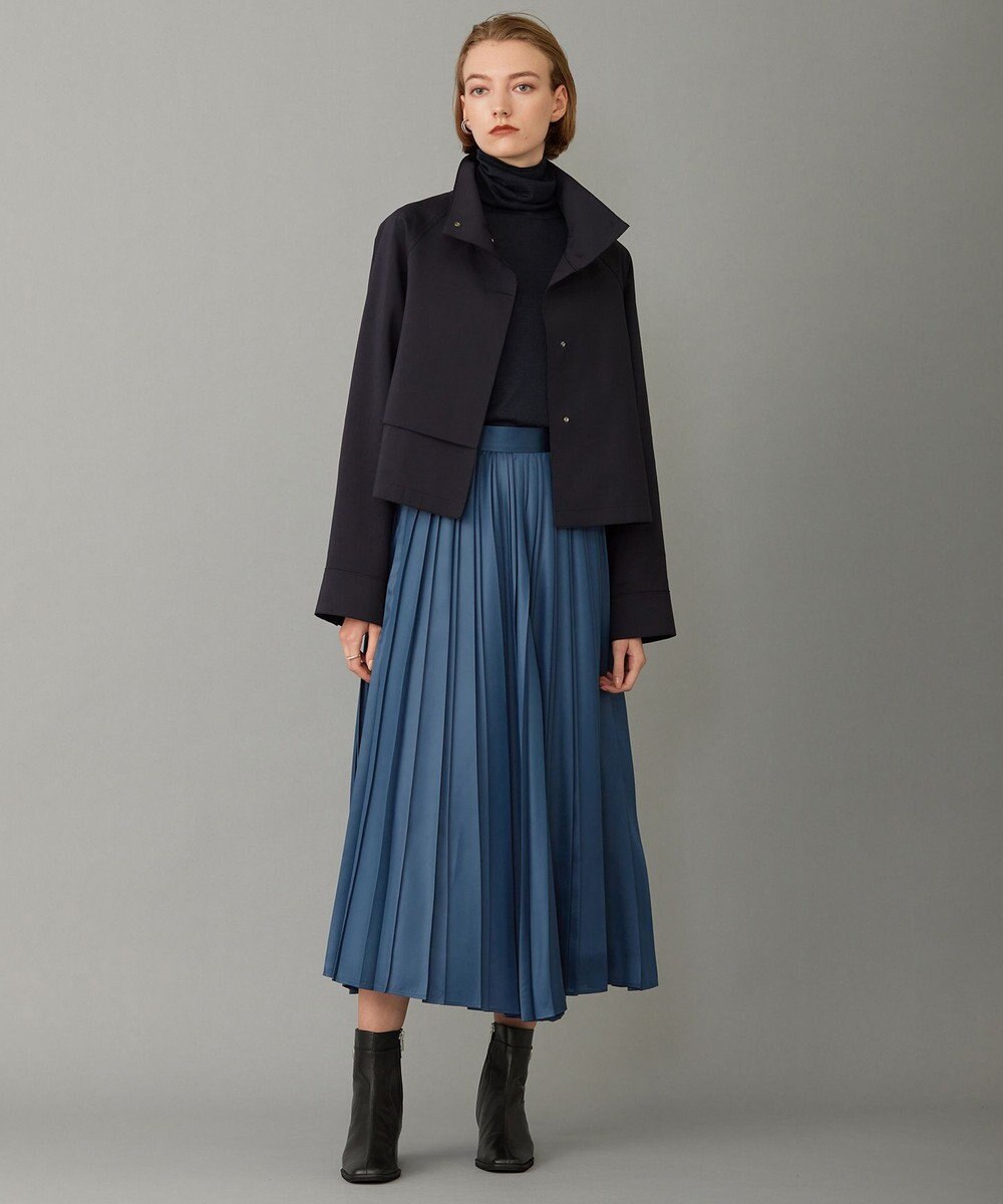 ICB 【洗える】レザーライクプリーツ スカート 