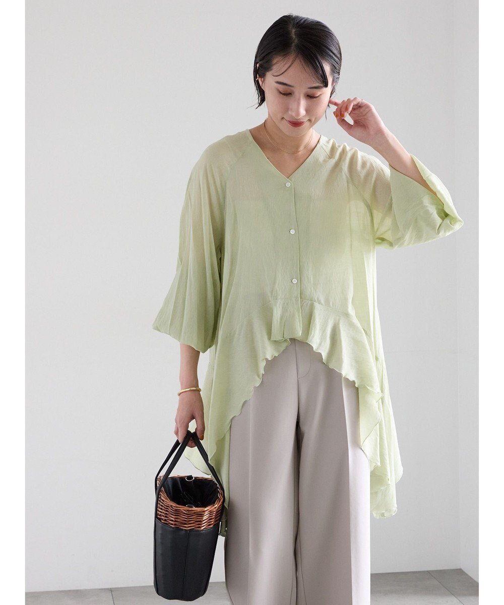 Te chichi イレギュラーヘムチュニックブラウス 