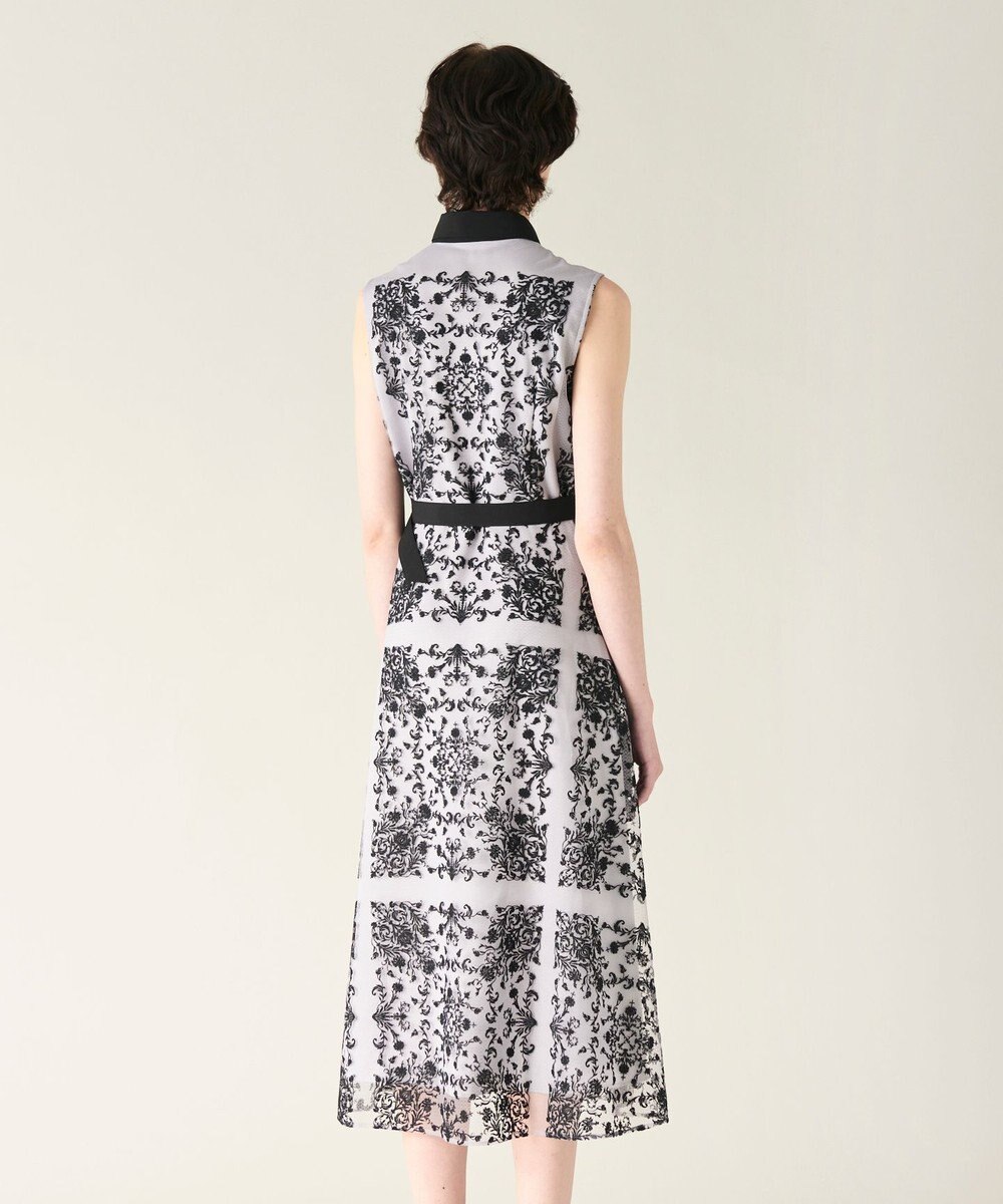 GRACE CONTINENTAL 刺繍フレアドレス 