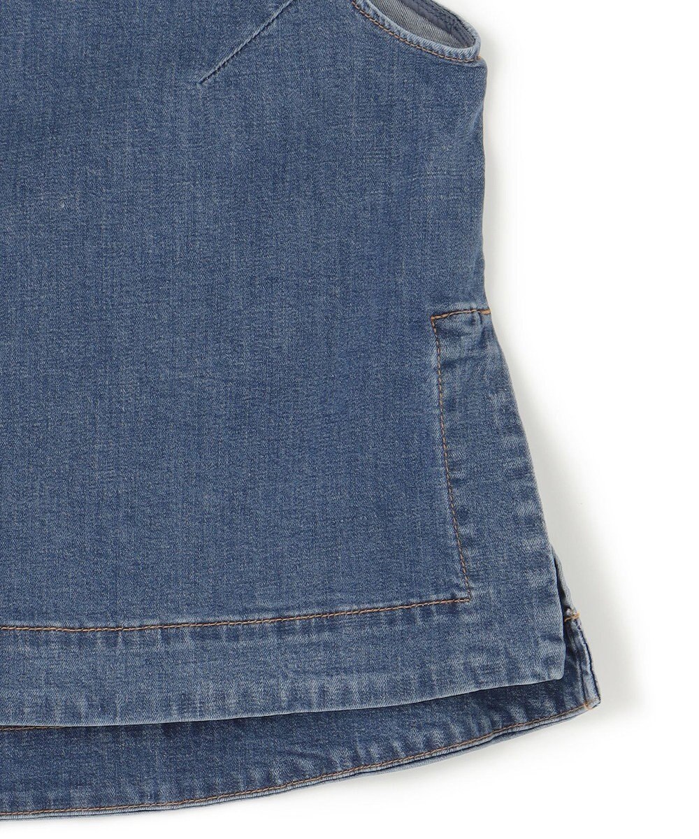 UNFILO L UNFILO DENIM LIGHT ノースリーブブラウス 