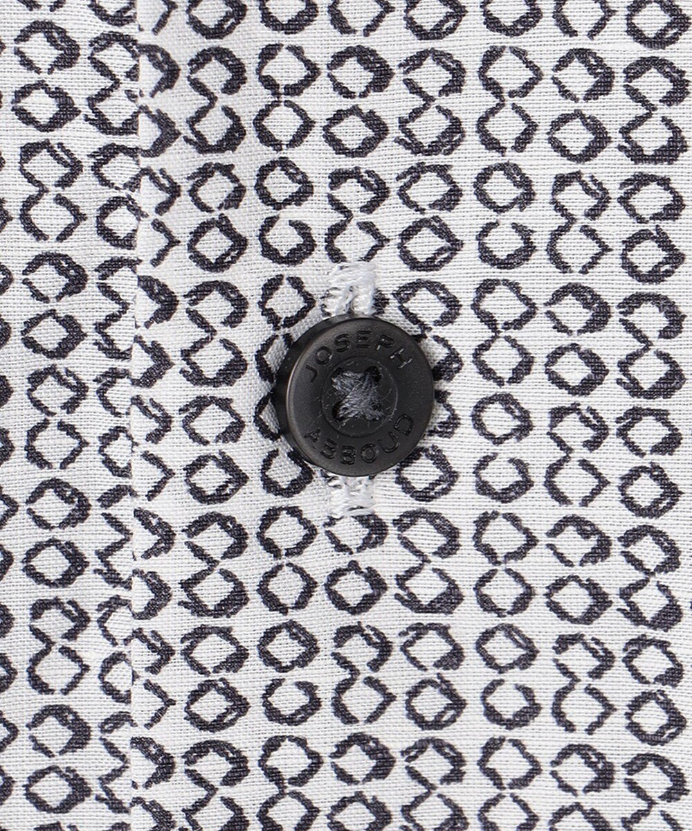 JOSEPH ABBOUD 【オーガニックコットン】リヨセルリネンプリント シャツ 