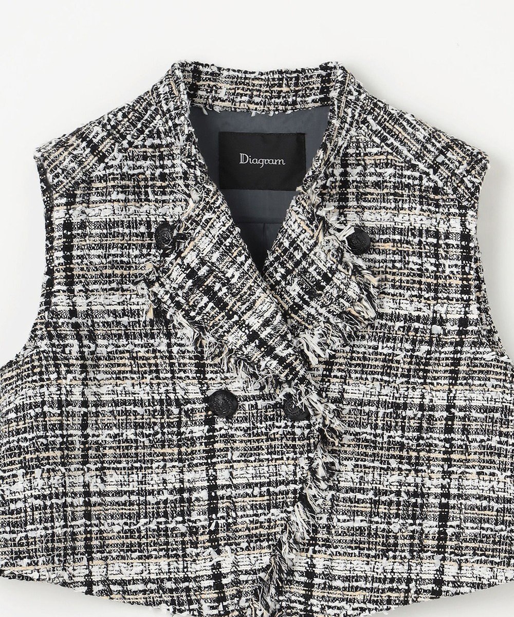 GRACE CONTINENTAL フリンジミニベスト 