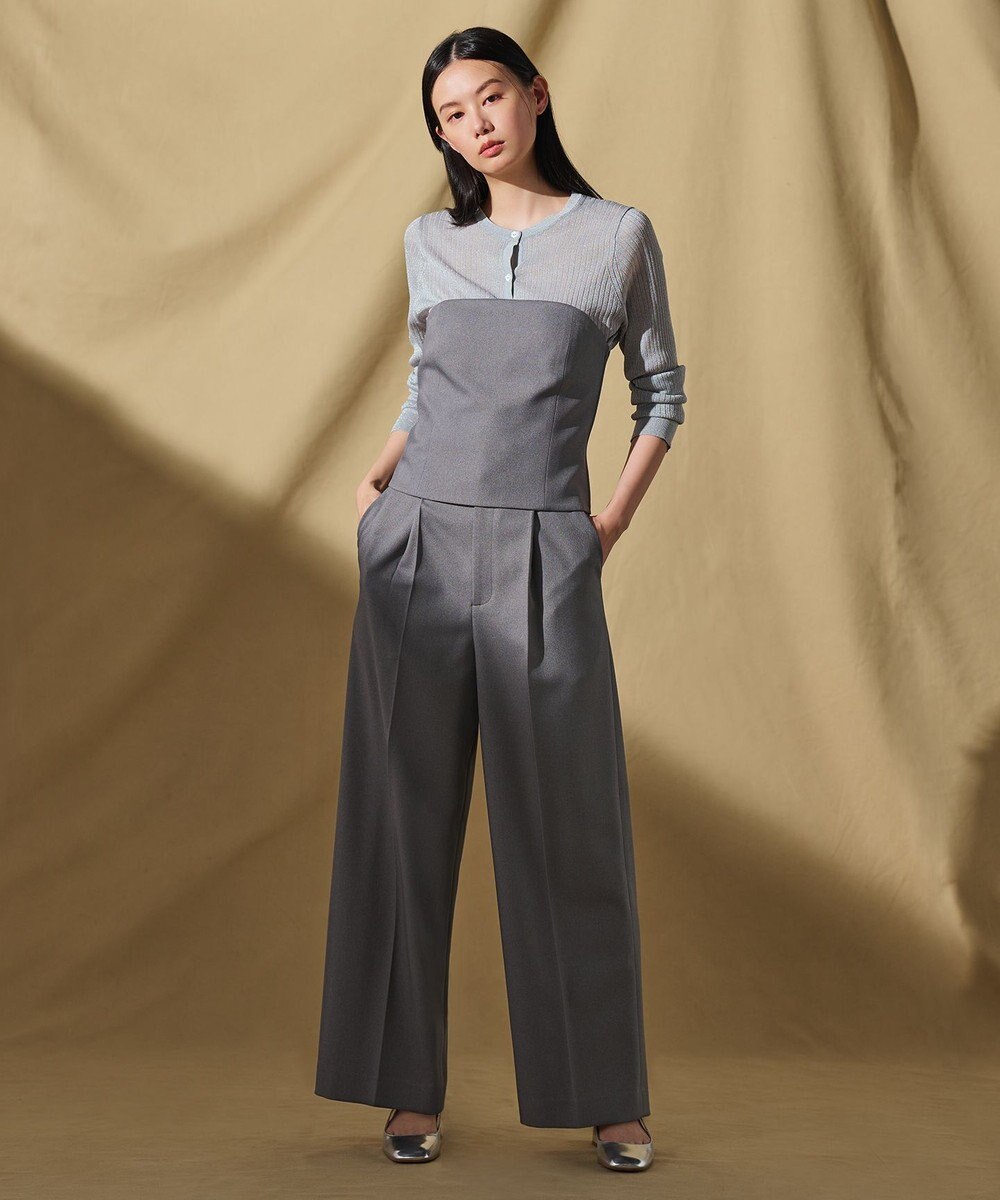 uncrave 【手洗い可】ラメ シアー ニット カーディガン（uncrave STANDARD） 