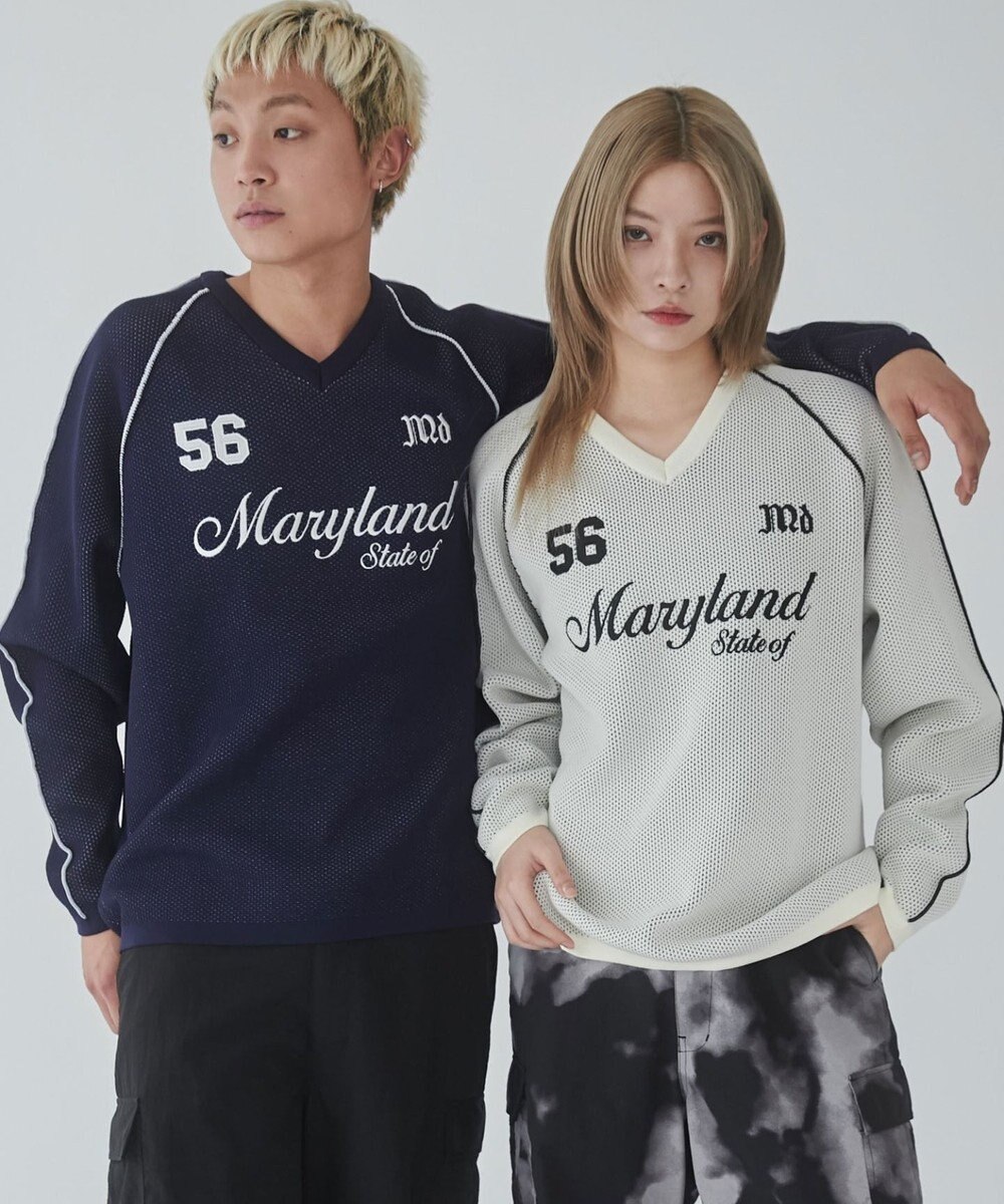 WEGO 【ユニセックス着用ITEM】ゲームロゴメッシュジャガードプルオーバー 