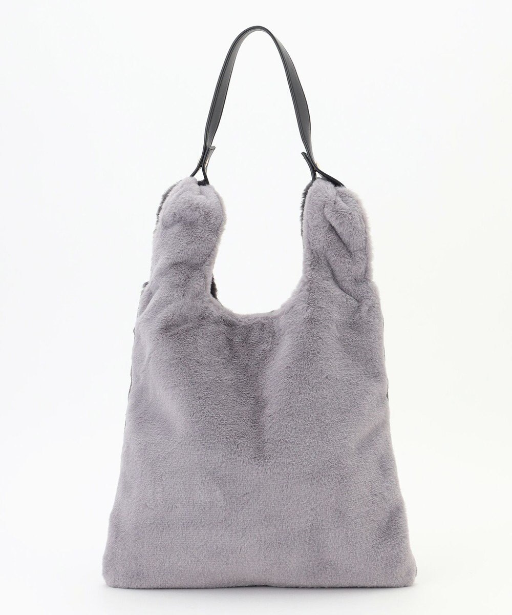 ANY 2WAYバイカラーファーバッグ 