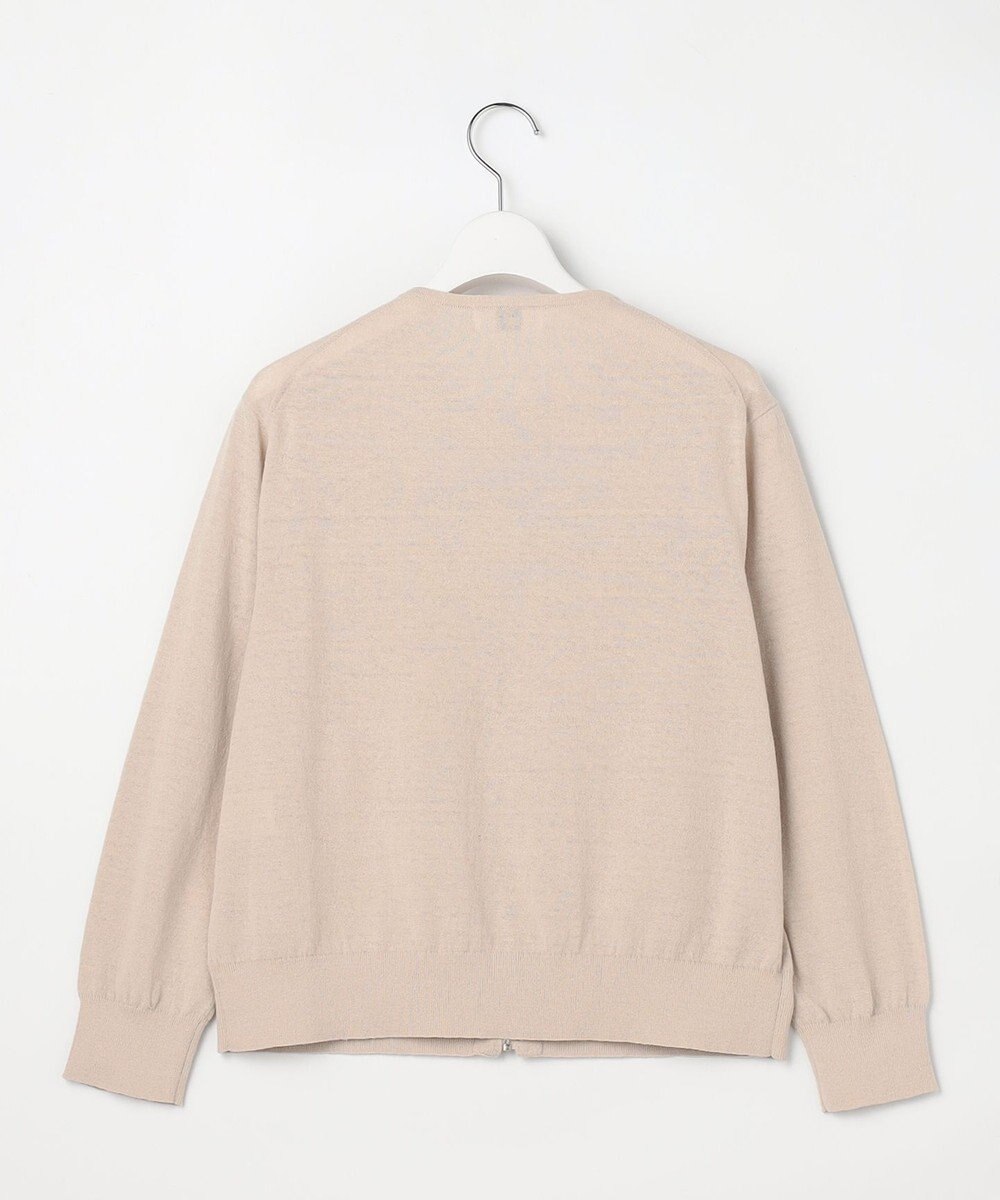 J.PRESS LADIES L LINEN COTTON BLEND ニット ブルゾン 