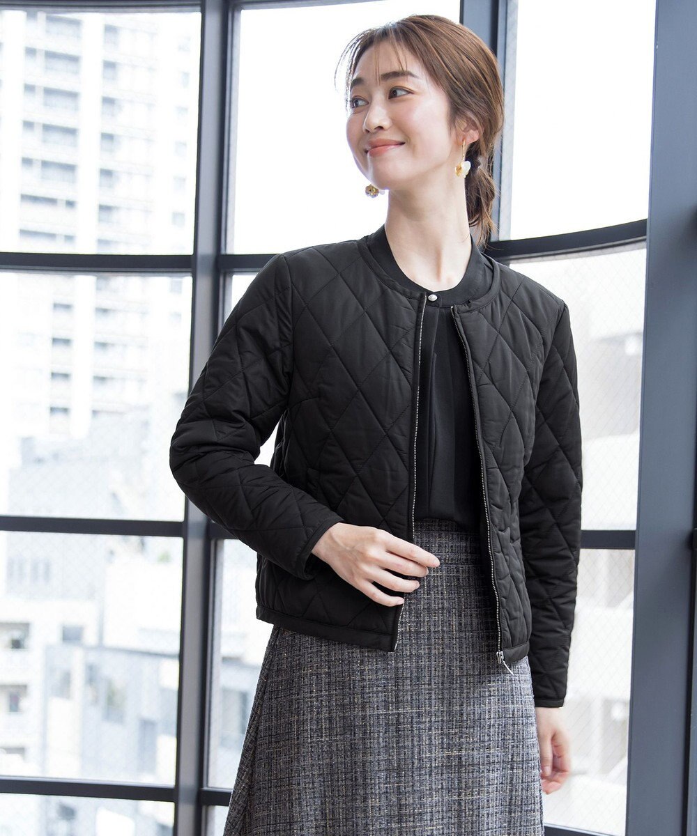 Tiaclasse L コンパクトなシルエットのキルティングショートコート 