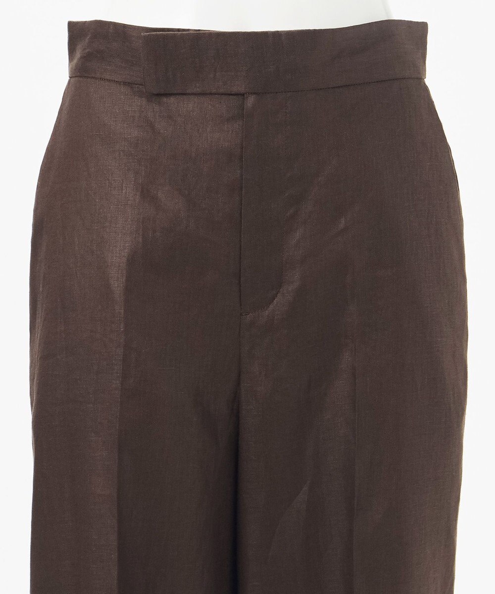 23区 【エステータ】チンツリネン ストレート ワイドパンツ 