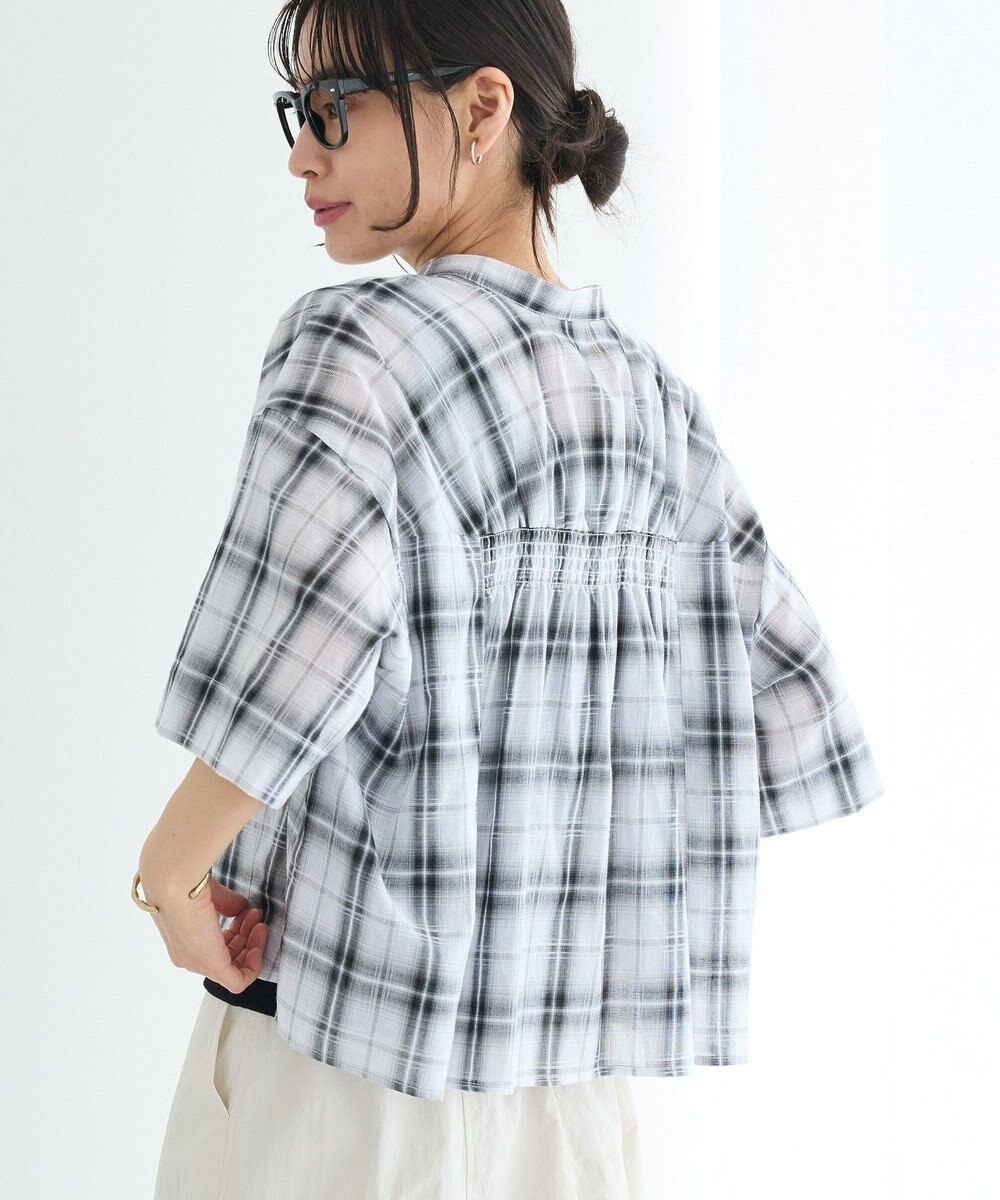 CRAFT STANDARD BOUTIQUE バックギャザーポンチョシャツ 