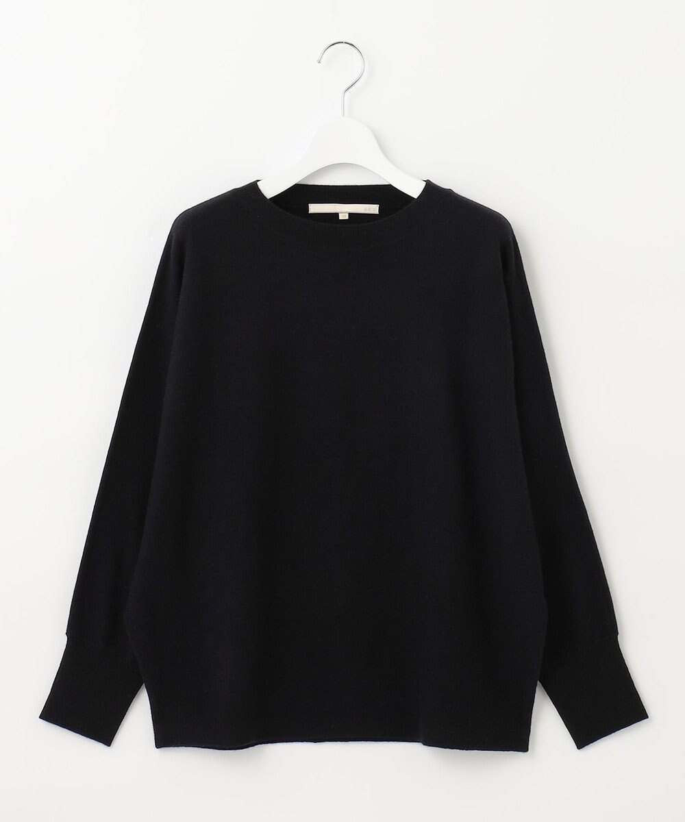 自由区 L 【洗える】ソフトウールハイゲージ ドルマンスリーブニット 