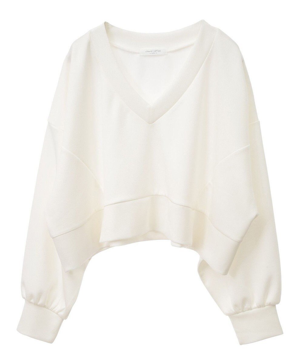 Green Parks ショート丈Ｖネックポンチプルオーバー 