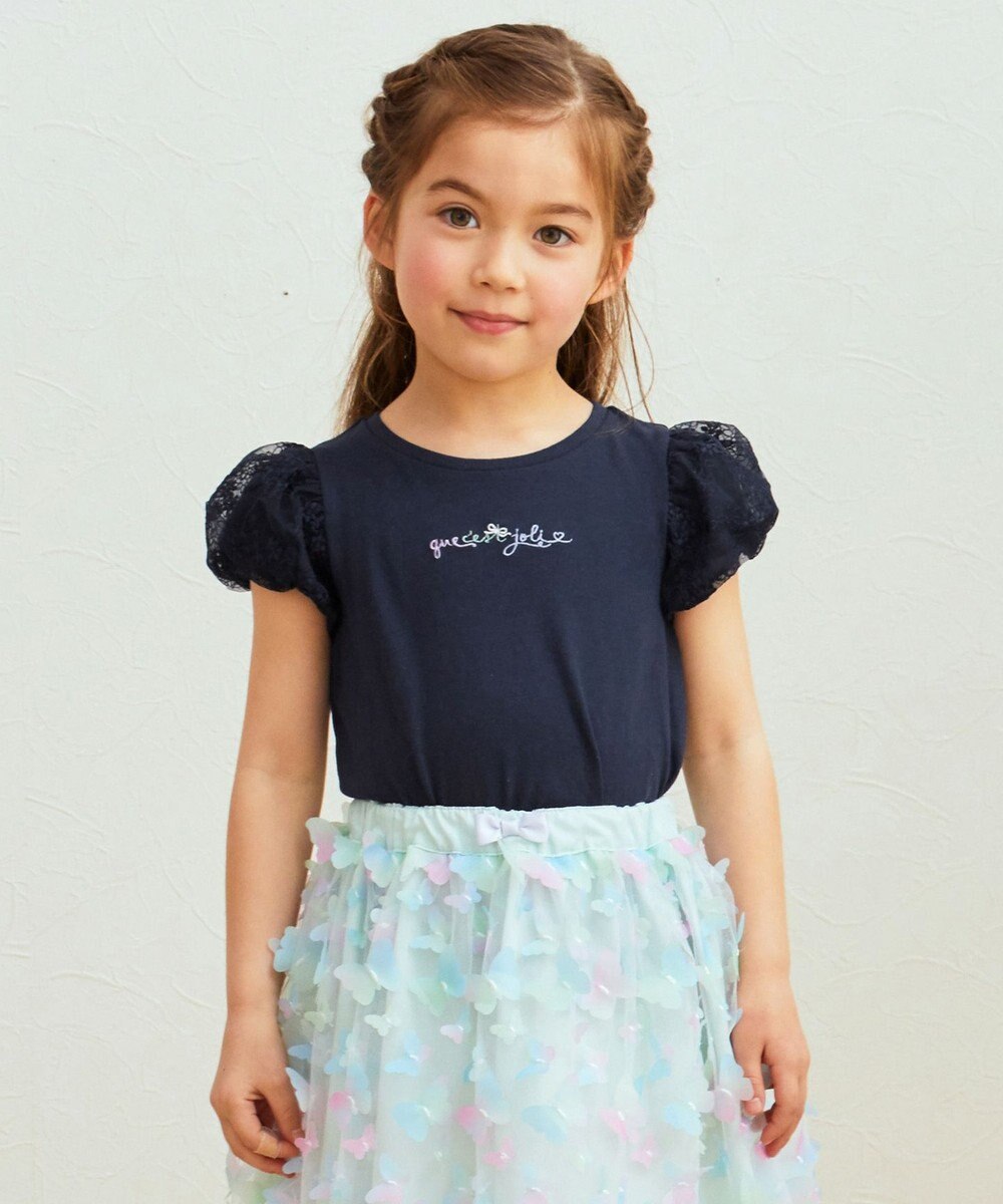 ANY KIDS 袖 チュール Ｔシャツ 