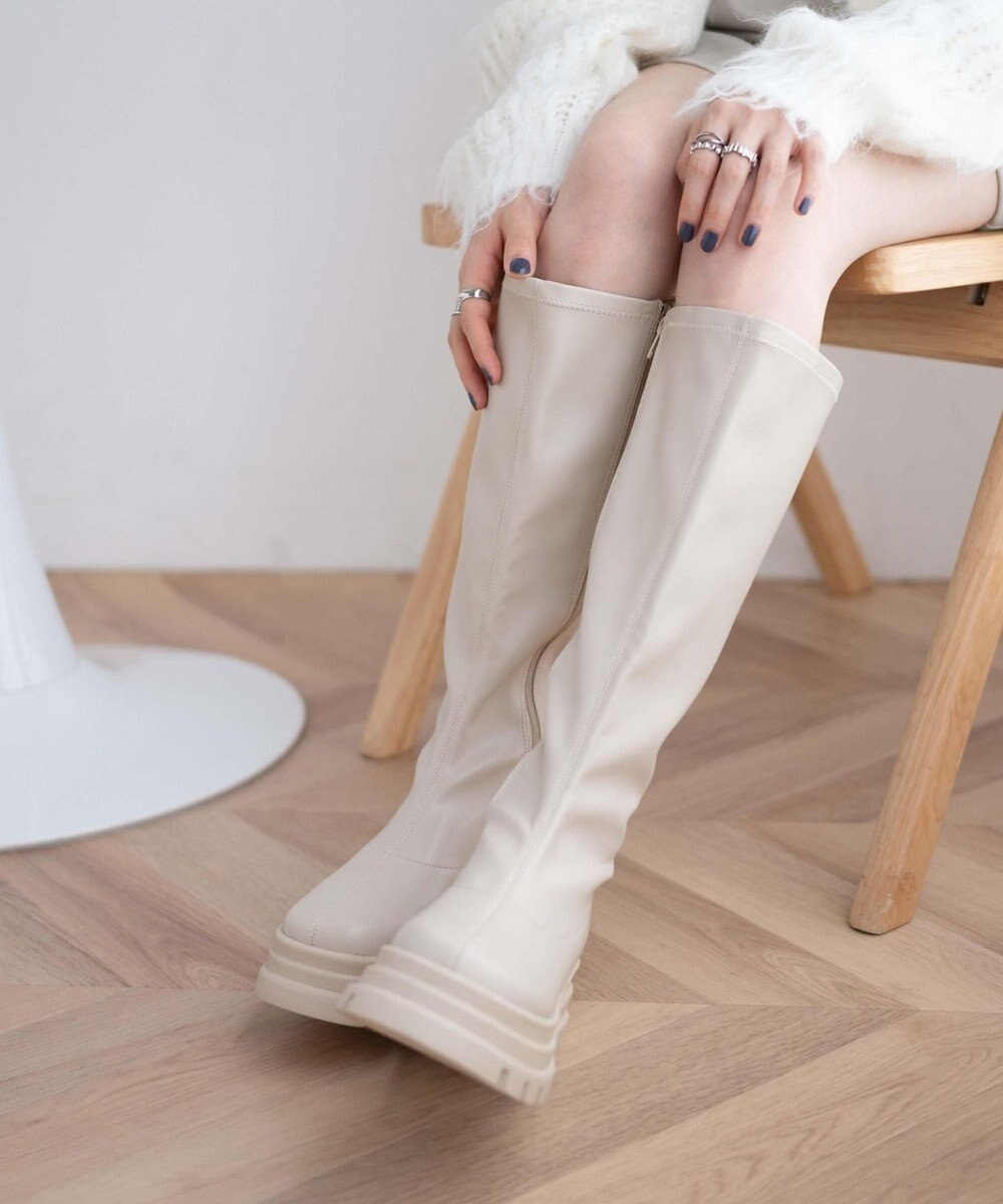 WEGO ボリュームロングブーツ 