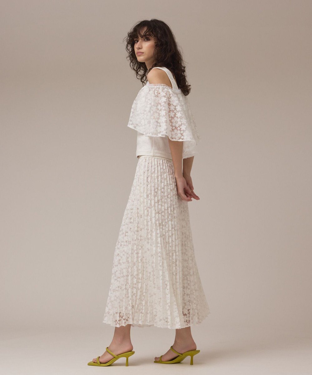 GRACE CONTINENTAL レースプリーツスカート 