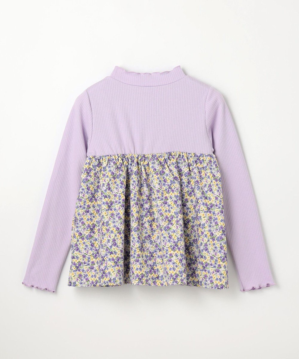 ANY KIDS ドッキング花柄カットソー 