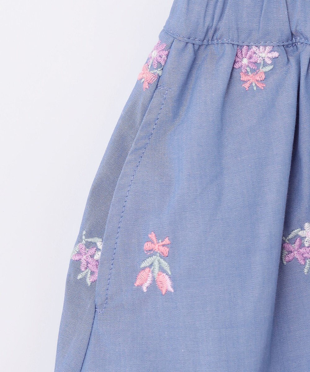 ANY KIDS フラワー 刺繍 キュロット 