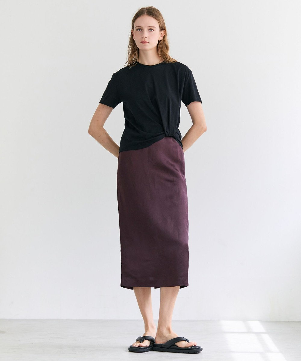 BEIGE， CERUSSITE / フォルムタック ドレープTシャツ 