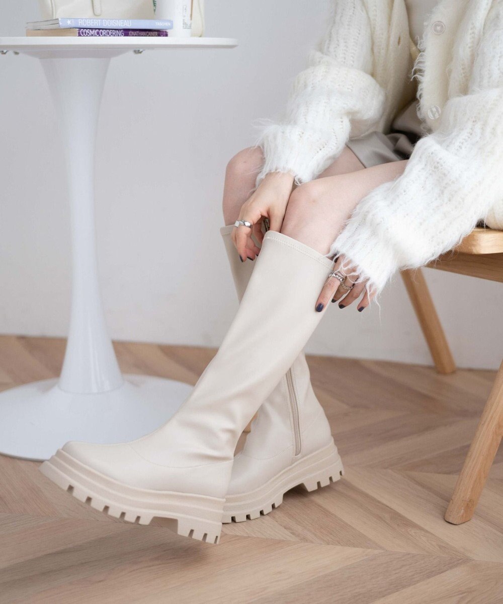 WEGO ボリュームロングブーツ 