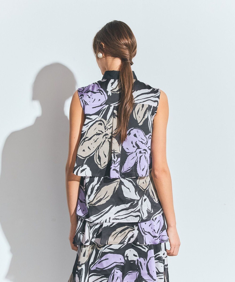 GRACE CONTINENTAL プリントレイヤードノースリーブ 