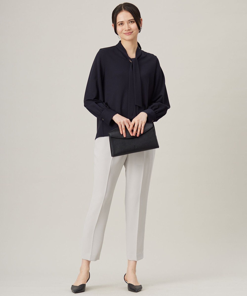 自由区 【セットアップ対応・洗える】トリアセダブルクロステーパード パンツ 