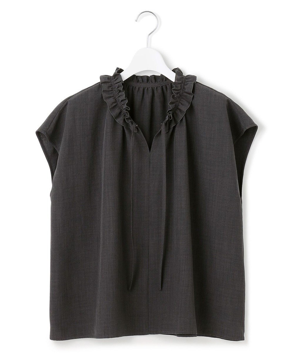 23区 【WEB&一部店舗限定】ライトタンブラー ギャザー フリル ブラウス 