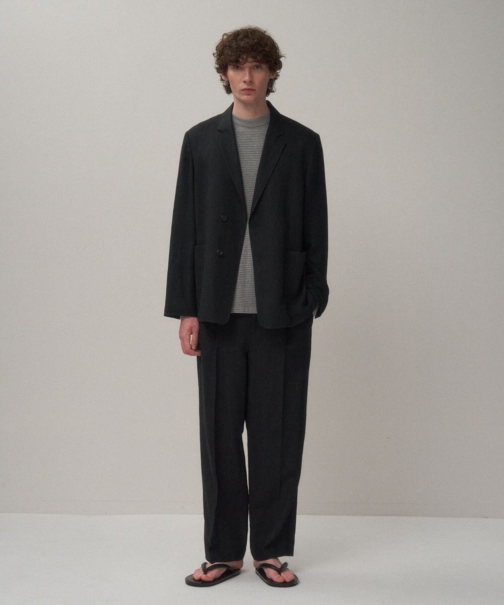 ATON TWIST WOOL LINEN | スタンダードパンツ - UNISEX 