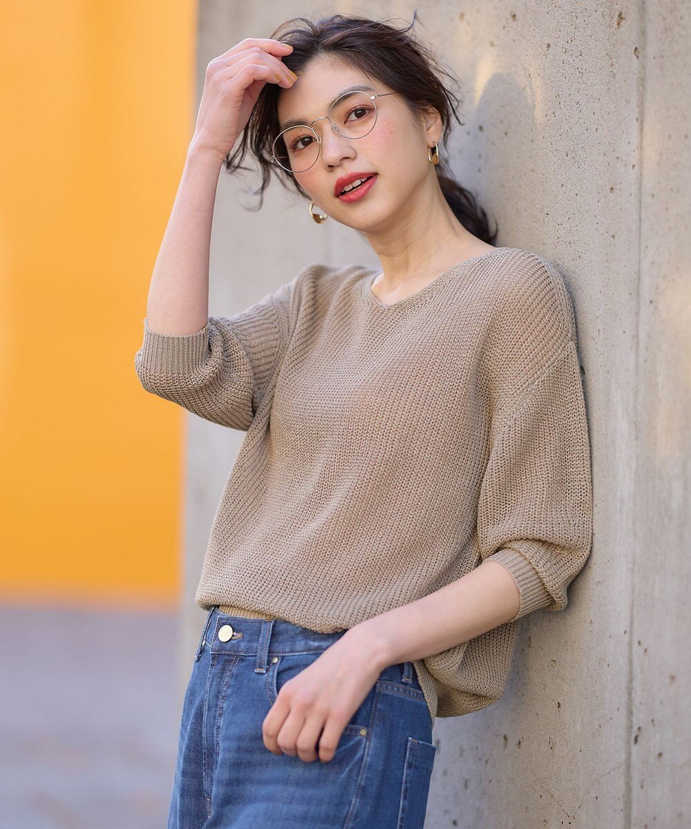 ANY L 【洗濯機可/前後着用可/アンチピリング】２ＷＡＹドライニット 