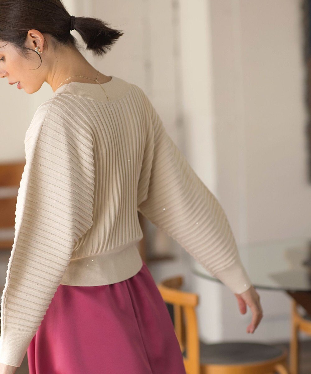 組曲 【手洗い可】ELENAスパンコールドルマン ニット 